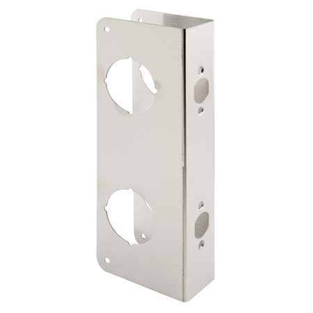 PRIME-LINE Door Guard, 5-1/2 in., 2-3/4 in. by 1-3/4 in., Stainless Steel U 10546